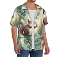thumbnail image 2 of Sigee Forest squirrel surreal for Men's Casual Short Sleeve Button Down Shirts Men's Shirts Summer-Large, 2 of 5