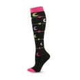 thumbnail image 5 of EOYWHK Knee High Stockings Compression Socks Light Compression Socks Circulation Support Socks for Men Women Black M, 5 of 6
