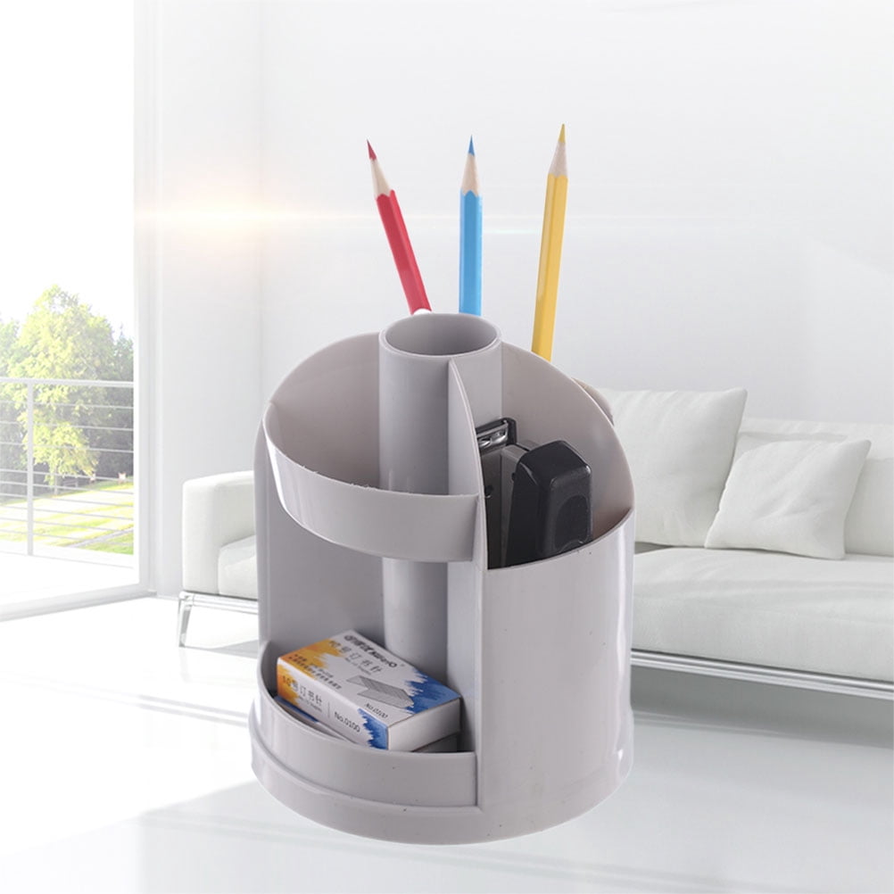OULII Rotating Office Desk Organizer Plastic for Desk Supplies 1Set