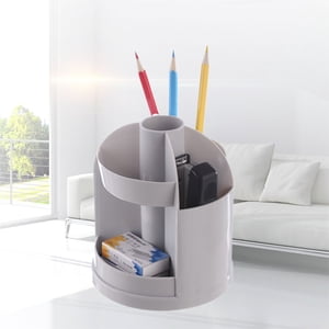 OULII Rotating Office Desk Organizer Plastic for Desk Supplies 1Set