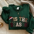 thumbnail image 2 of Embroidered Tis The Season Sweatshirt, Christmas Tis The Season Sweatshirt, Merry Christmas Shirt, Christmas Sweatshirt, Cute Winter Hoodie, 2 of 5