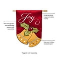 thumbnail image 3 of Evergreen Applique Joyful Christmas Bells House Flag, 28 x 44 inches, 3 of 5