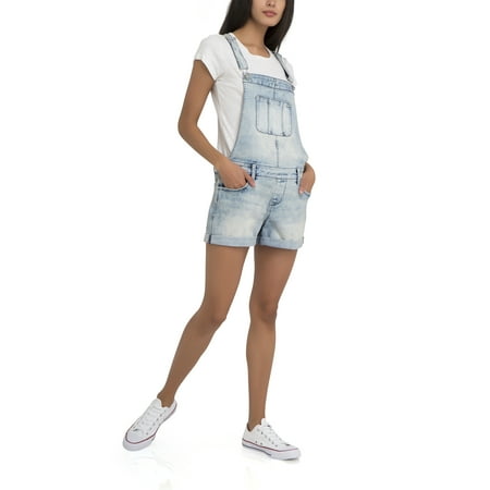 - Juniors' Basic Denim Cuffed Shortall