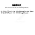 thumbnail image 2 of Transit Auto Front Rear Disc Brake Coated Caliper Drilled Slotted Rotors and Semi-Metallic Pads Kit (10Pc) for Car Ford F-150 KCD-100419S, 2 of 11