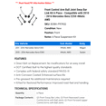thumbnail image 2 of Front Control Arm Ball Joint Sway Bar Link Kit 6 Piece - Compatible with 2010 - 2016 Mercedes-Benz E350 4Matic AWD 2011 2012 2013 2014 2015, 2 of 2