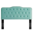 thumbnail image 4 of Modway Sophia Tufted Performance Velvet Full/Queen Headboard in Mint, 4 of 10