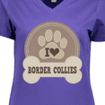 thumbnail image 4 of Inktastic Border Collie Dog Gifts Women's V-Neck T-Shirt, 4 of 5