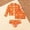 Orange, variant on Little Girls 3-Piece Strawberry Print Bikini Set with Long Sleeve Cover Up Jacket Cute Fruit Pattern Bathing Suit for Toddler Girls Summer