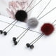 thumbnail image 5 of Cadena de suéter de invierno para mujer, pompón de lana, regalos de , adornos, decoración gris, 5 of 8