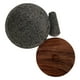 thumbnail image 3 of Molcajete Wood Planks MX Calli de piedra volcánica con base y tapa de parota, 3 of 4