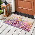 thumbnail image 4 of 2x3 Ft Entryway Area Rug, Spring Floral Kitchen Rug Runner Washable Floor Mat, Modern Oil Painted Daisy Botanical Elegant Non Slip Indoor Door Mat Throw Carpet for Bathroom Living Room Bedroom, 4 of 8
