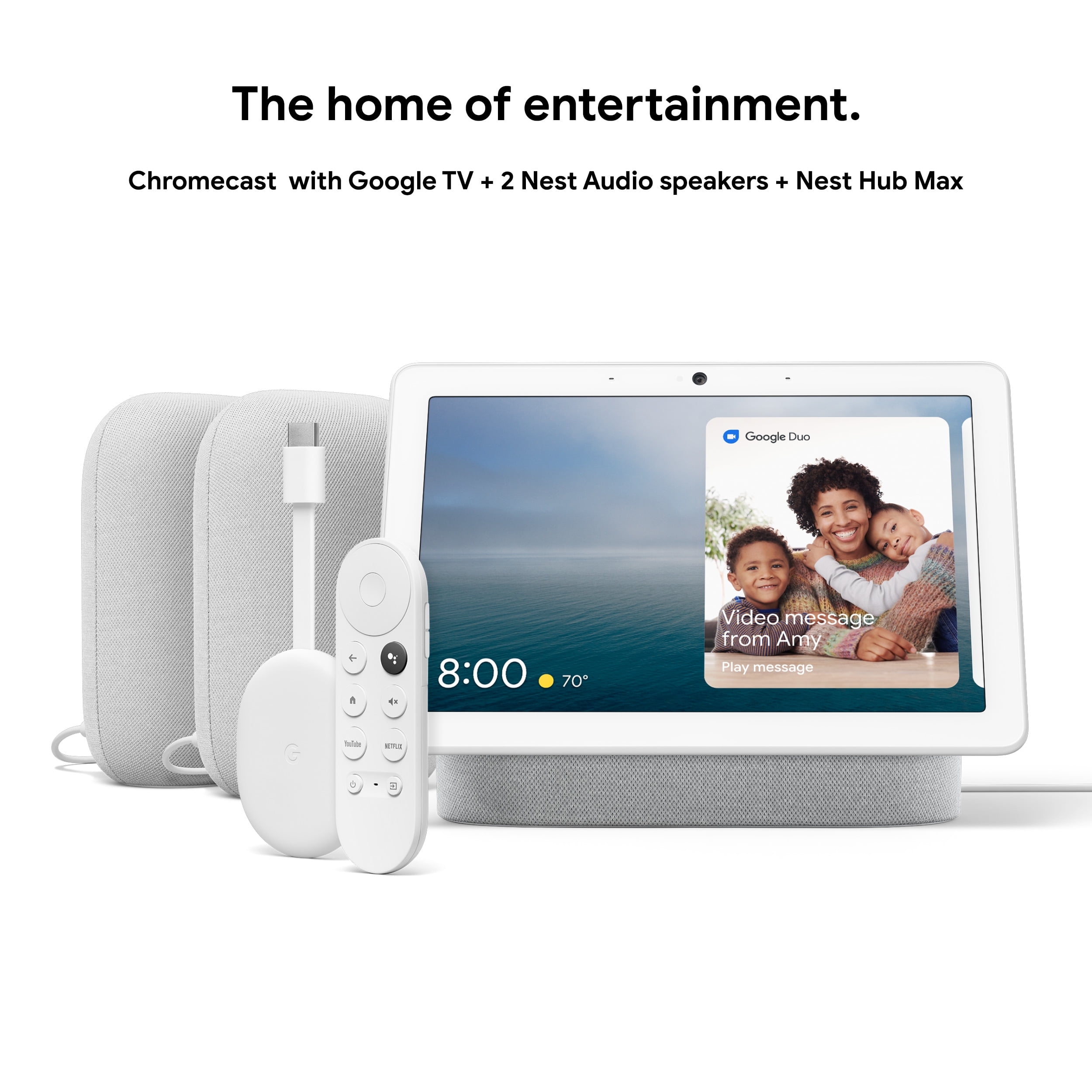 Google Chromecast with Google TV 4K HDR White ice ANDROD TV new