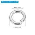thumbnail image 2 of Uxcell M8 Split Lock Washer, 25 Pack 8mm ID 12.8mm OD 304 Stainless Steel Spring Lock Washer Gasket, Silver Tone, 2 of 5