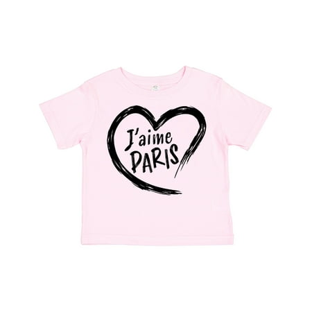 

Inktastic J aime Paris- I Love Paris- Heart Gift Toddler Boy or Toddler Girl T-Shirt