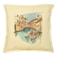 thumbnail image 1 of Ponte del Mondo Nouvo Printed Khaki Decorative Pillows Case VPLC_02 Size 18x18, 1 of 1