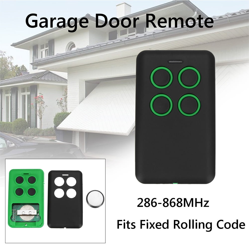 4-Button 286-868MHz Fits Fixed Rolling Code Garage Door Multi Remote Soft 