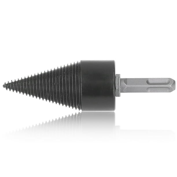Taladro Divisor De Madera, Herramienta De Plancha De Barra De Acero Al Carbono Con Broca Cuadrada De Taladro Divisor De Madera Para Una Separación Rápida De Madera