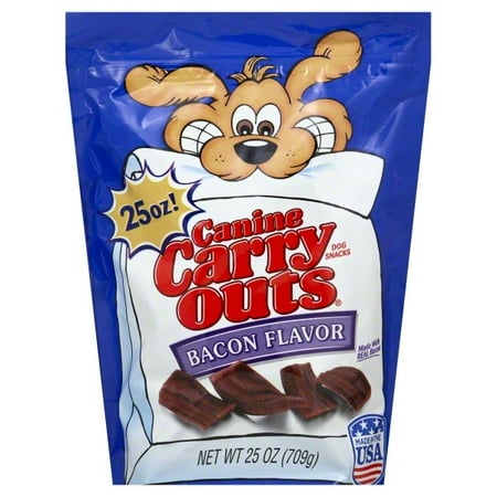 - Canine Carry Outs Bacon Flavor Dog Snacks, 25-Ounce Bag