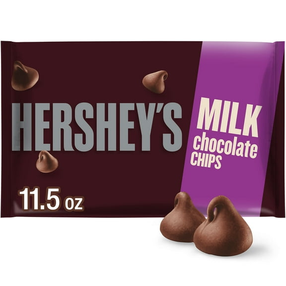 Hershey's Milk Chocolate Baking Chips, Bag 11.5 oz