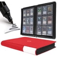thumbnail image 1 of Carpeta Toploader D DACCKIT C con capacidad para 288 tarjetas rojas, 1 of 9