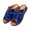 Blue, variant on Lovskoo 2024 Women's Wedges Heels Sandals Solid Color Serpentine Casual Comfortable Slides Slippers Blue