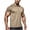 Khaki, variant on Avirosel Men's Casual Breathable Mesh Lapel Short Sleeve Tactical Polo Shirt for Outdoor Golf Sports Black