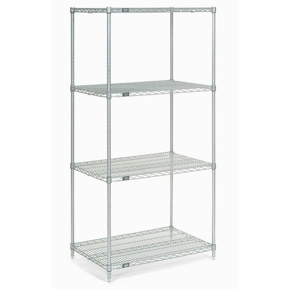 Global Industrial 21308C Nexel Chrome Wire Shelving, 30 x 21 x 86 in.