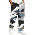thumbnail image 3 of GrmtClth Mens Camouflage Cargo Pants Relaxed Open Bottom Lightweight Street Style Multi Utility Pocket Walking Daily Pants Dark Gray 2XL, 3 of 8