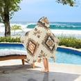 thumbnail image 3 of Yayeee Kids Hooded Towels Toddler Soft Absorbent Beach Bathing Wrap 50" x 23.5", Geometric Designs, 3 of 5