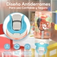 thumbnail image 4 of Termo Botella Agua Infantil Escolar Antiderrames Con Popote Disney Princesas Moana, 4 of 8