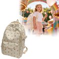 thumbnail image 2 of Backpack For School Floral Lightweight Sports Backpack Multi Functional Gym Travel Tote Bag Secure Zipper External Storage Pockets, 2 of 9