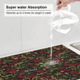 thumbnail image 5 of Sikiie Doodle Barbeque 1 Dish Drying Mat, Kitchen Counter Mat, Self Drying Mat for Kitchen Counter Dish Drying Pad ,for Dishes, Utensils, Pots and Pans（24" x 18"）, 5 of 7
