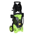 thumbnail image 3 of iRerts Electric Power Washer, 1800W 3000 PSI Max. 1.7 GPM Power Washer with Hose, 4 Nozzles, Foam Bottle, Pressure Washers Electric Powered for Cleaning Car Fence Patio Yard Garden, Green, 3 of 5