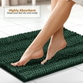 thumbnail image 6 of Clara Clark Chenille Super Absorbent Bath Mat - Extra Soft - Shower and Bath Room - Machine wash dry - Size Extra Large 44 x 26 - Hunter Green, 6 of 8