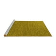 thumbnail image 2 of Ahgly Company Machine Washable Indoor Rectangle Solid Yellow Modern Area Rugs, 5' x 7', 2 of 4