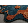 thumbnail image 3 of 100% Wool Rug Area Tufted Hand Living Modern Carpet Room Bedroom for Handmade, 3 of 5