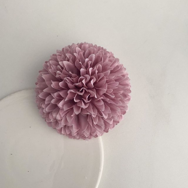 Cabeza de crisantemo de bola grande, simulación de flor, bola de cebolleta, bola de picadura, crisantemo de ping pong de 11 cm, flor de seda para boda, crisantemo puntiagudo grande