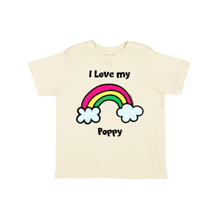 

Inktastic I Love My Poppy Gift Toddler Boy or Toddler Girl T-Shirt