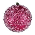 thumbnail image 1 of Vickerman 12" Fuchsia Glitter Hail Ball, 1 of 2