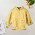 thumbnail image 4 of Boys And Girls Fuzzy Fleece Pullover Hoodies Sweatshirt Casual Loose Outwear Coat With Pockets 1-6 Years, 4 of 8