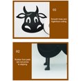 thumbnail image 3 of DQrwqpou Estante Papel en Rollo Estante Almacenamiento Tejido Vaca Metal para Adornos Baño, 3 of 9