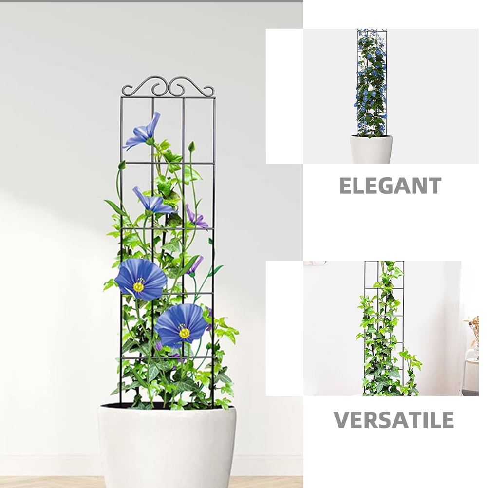 Toddmomy Gardeners Vegetable Trellis For Climbing Plants Iron 4Pcs 19.7X5.9X0.04In