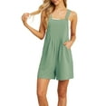 thumbnail image 3 of Cueply Rompers for Women Short Overalls Casual Summer Adjustable Strap Shorts Jumpsuit with Pockets, 3 of 7