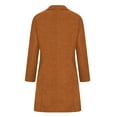 thumbnail image 5 of Hfyihgf Wool Blend Peacoats for Women Notched Lapel Single Breasted Trench Coat Long Sleeves Winter Overcoat z1-Orange M, 5 of 6