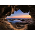 thumbnail image 2 of Zhu, Jingshu 18x14 White Modern Wood Framed Museum Art Print Titled - Sea Cave, 2 of 4