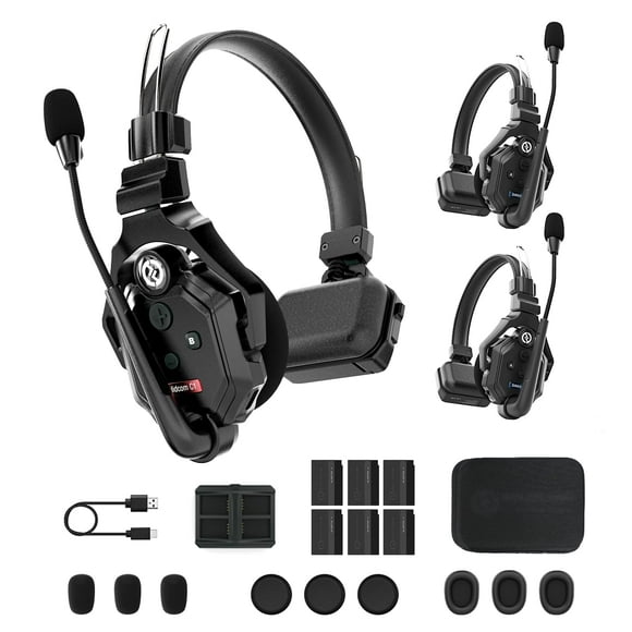 Sistema de intercomunicación de auriculares inalámbricos Hollyland Solidcom C1