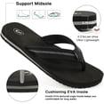 thumbnail image 4 of Ecetana Women's Flip Flops Summer Flats Sandals Yoga Mat Comfortable Beach Thong Sandals, 4 of 7
