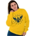 thumbnail image 4 of Defender Freedom Patriotic Eagle Sweatshirt for Men or Women Brisco Brands 3X, 4 of 6