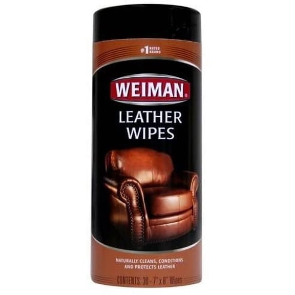 Weiman Leather Wipes Lemon Scent - All Purpose - 30 Count