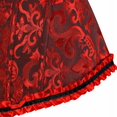 thumbnail image 4 of RV Lencería divertida, corsé europeo y americano, encaje ajustado, ropa interior de maquillaje de belleza para novia sexy, rojo, M, 4 of 5